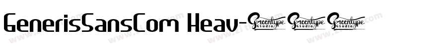GenerisSansCom Heav字体转换